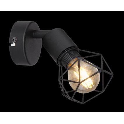 Globo - LED-seinävalaisin 1xE14/6W/230V musta
