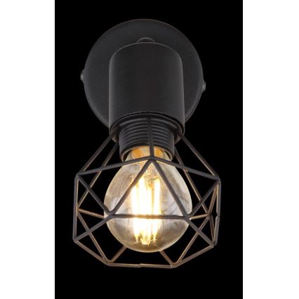Globo - LED-seinävalaisin 1xE14/6W/230V musta