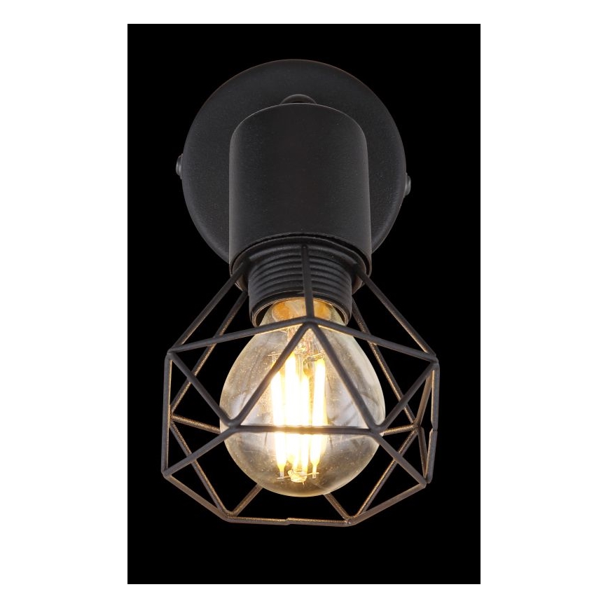 Globo - LED-seinävalaisin 1xE14/6W/230V musta