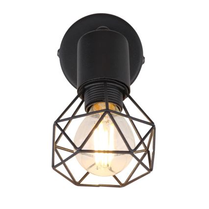Globo - LED-seinävalaisin 1xE14/6W/230V musta