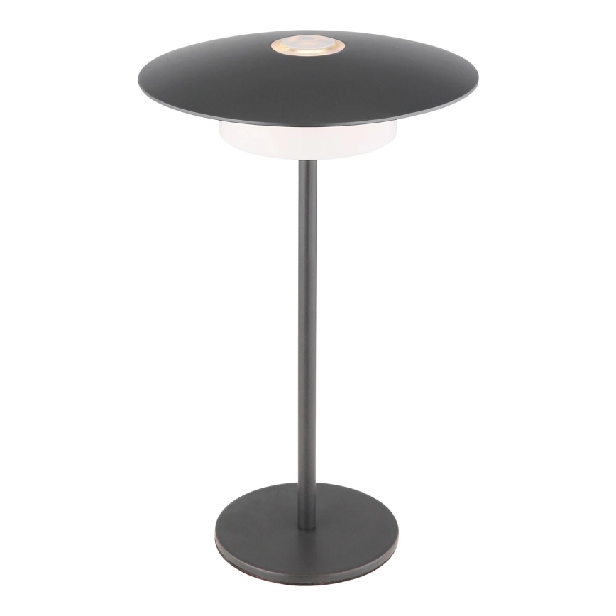 Globo - LED Ulkotila ladattava kosketus pöytävalaisin LED/3W/3,7V 1800/2700/3000K IP44 1800 mAh harmaa