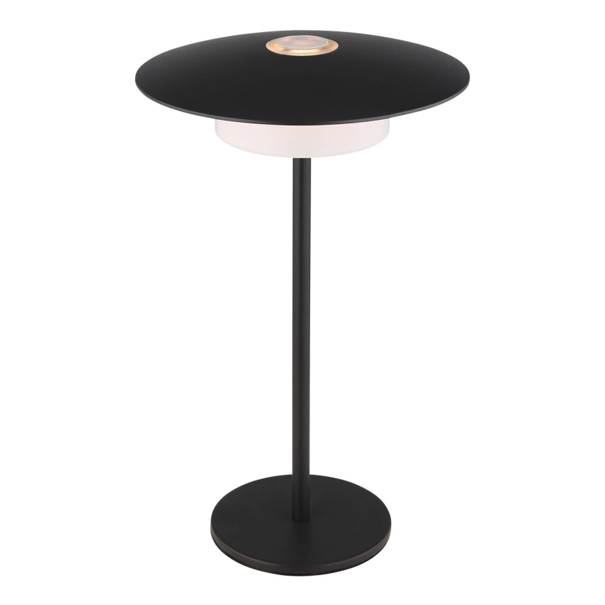 Globo - LED Ulkotila ladattava kosketus pöytävalaisin LED/3W/3,7V 1800/2700/3000K IP44 1800 mAh musta