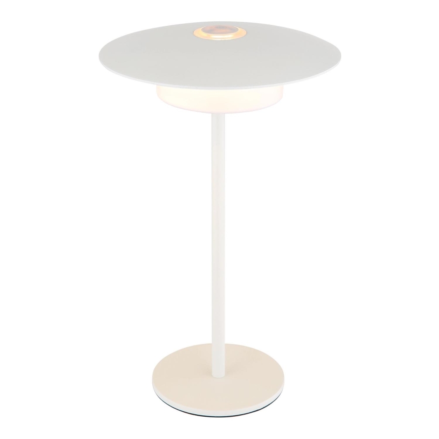 Globo - LED Ulkotila ladattava kosketus pöytävalaisin LED/3W/3,7V 1800/2700/3000K IP44 1800 mAh valkoinen