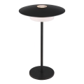 Globo - LED-ulkovalaisin ladattavalla kosketuspöytävalolla LED/3W/3,7V 1800/2700/3000K IP44 1800 mAh musta