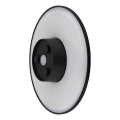Globo - LED-ulkovalaisin seinälle LED/15W/230V 3000/4000/6000K halkaisija 25,2 cm IP44 musta