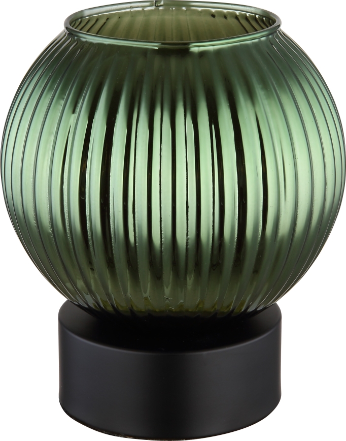 Globo - Pöytävalaisin 1xE27/25W/230V halkaisija 15 cm vihreä