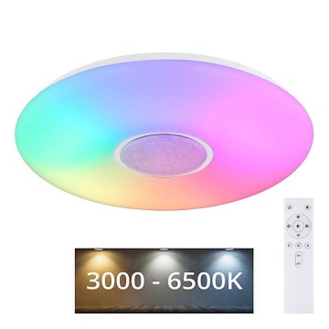 Globo - RGBW Himmennettävä kattovalaisin LED/40W/230V 3000-6500K + kauko-ohjaus