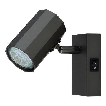 Globo - Seinäkohdevalo 1xGU10/25W/230V musta