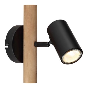 Globo - Seinäkohdevalo 1xGU10/5W/230V puu/metalli