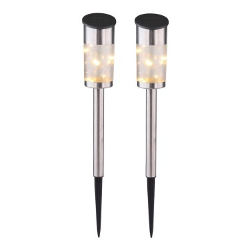 Globo - SETTI 2x Aurinkokennolamppu 10xLED/0,06W/1,2V IP44