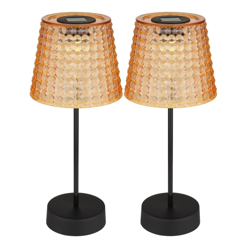 Globo - SETTI 2x LED-aurinkovalaistus LED/0,06W/3V IP44 oranssi