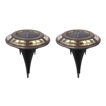 Globo - SETTI 2x LED aurinkovalo SOLAR LED/0,72W/3V 3200K IP44
