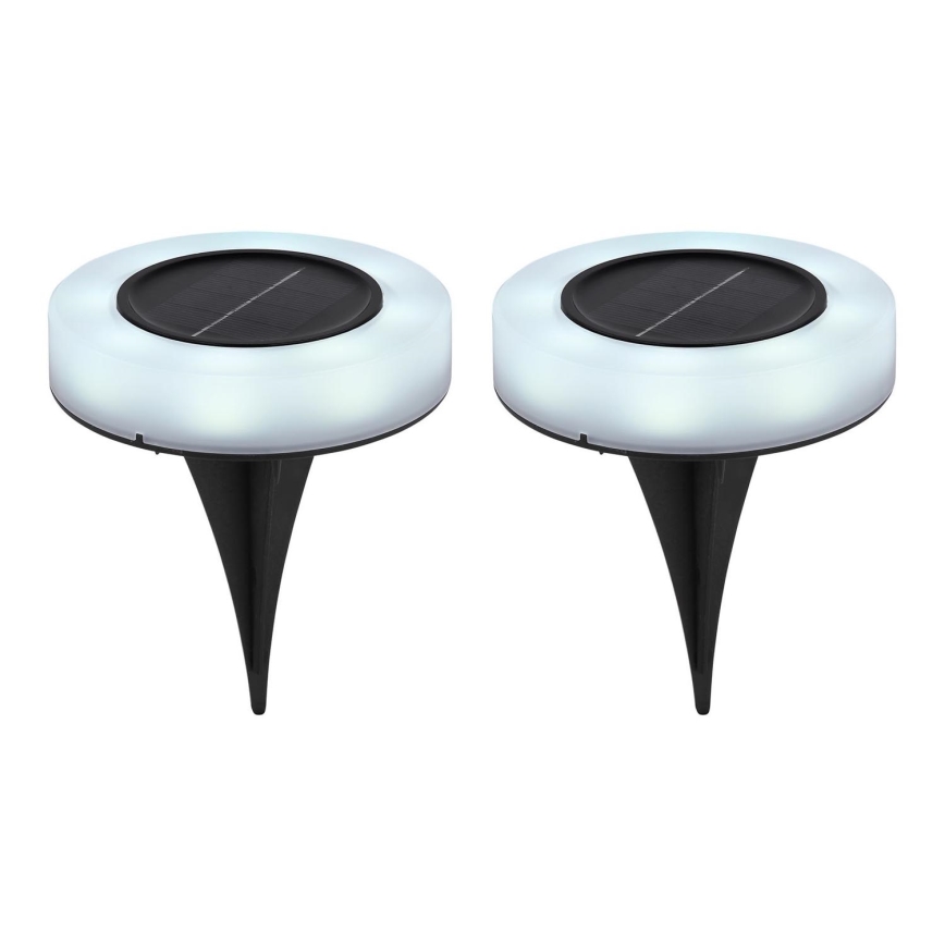 Globo - SETTI 2x LED aurinkovalo SOLAR LED/0,8W/3V 3200K IP44