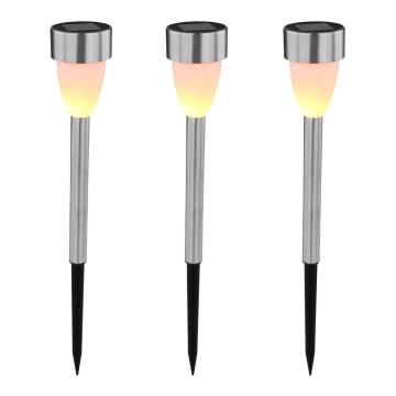Globo - SETTI 3x Aurinkokennolamppu 3xLED/0,06W/1,2V IP44