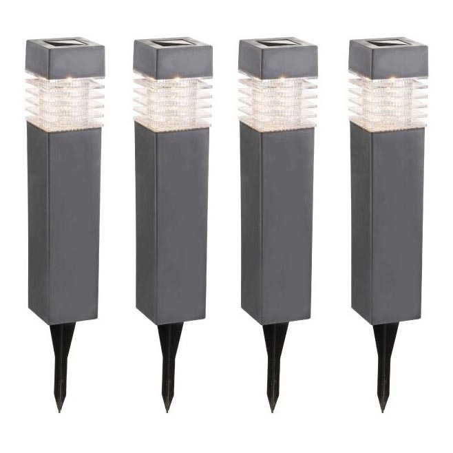 Globo - SETTI 4x LED-aurinkolamppu LED/0,06W/3,2V IP44
