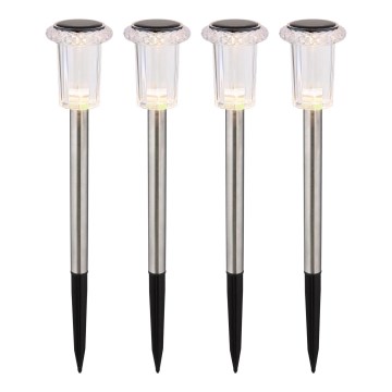Globo - SETTI 4x LED-aurinkovalaistus LED/0,06W/1,2V IP44