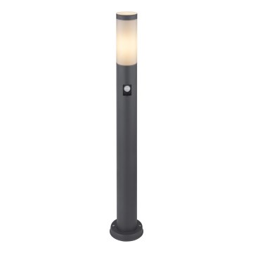 Globo - Ulkovalaisin anturilla 1xE27/15W/230V IP44 80 cm antrasiitti