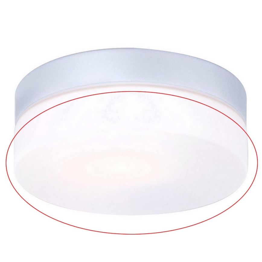 Globo - Vaihtolasiosa kattovalaisimeen VRANOS E27, hopea, Ø 18,4 cm
