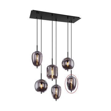 Globo - Varalasi kattokruunuun BLACKY E14, musta, halkaisija 15,8 cm