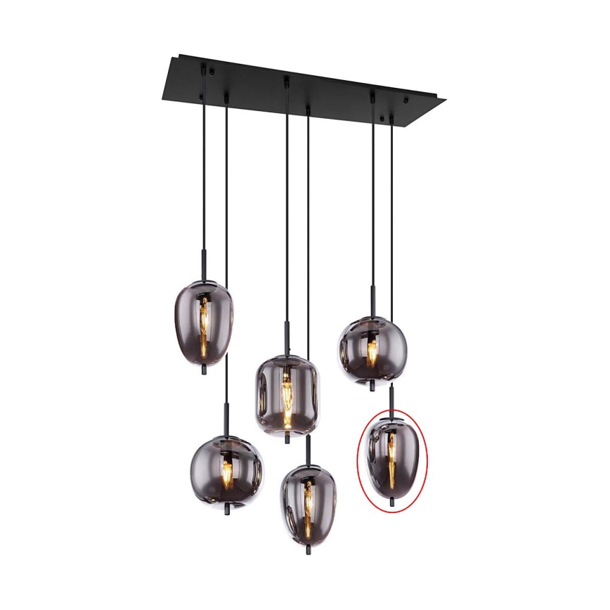 Globo - Varalasi kattokruunuun BLACKY E14, musta, halkaisija 15,8 cm
