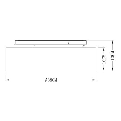 Globo - LED-kattovalaisin LED/20W/230V