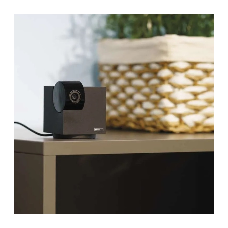 Älykäs sisäkääntyvä kamera liiketunnistimella GoSmart 5V Wi-Fi Tuya musta
