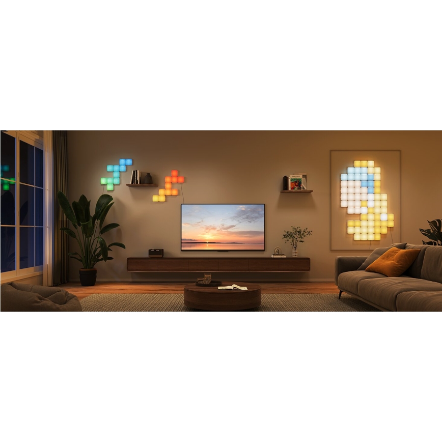 Govee - 10x Älykäs mini RGBIC panel Wi-Fi