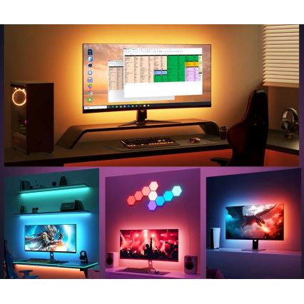 Govee - Dreamview G1 Smart LED RGBIC monitor ivalaistus 27-34" Wi-Fi