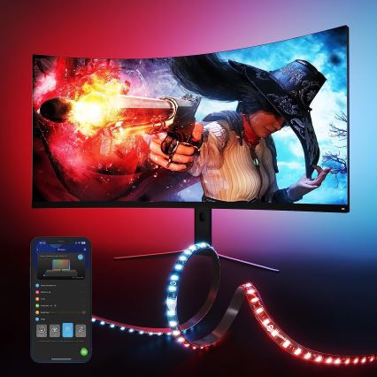 Govee - Dreamview G1 Smart LED RGBIC monitor ivalaistus 27-34" Wi-Fi