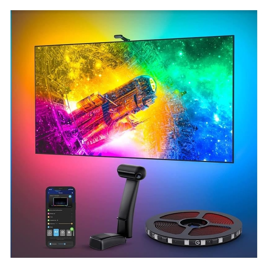 Govee - DreamView T2 DUAL TV 55-65" SMART LED taustavalo RGBIC Wi-Fi + kauko-ohjaus