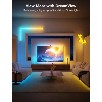 Govee - DreamView T2 DUAL TV 55-65" SMART LED taustavalo RGBIC Wi-Fi + kauko-ohjaus