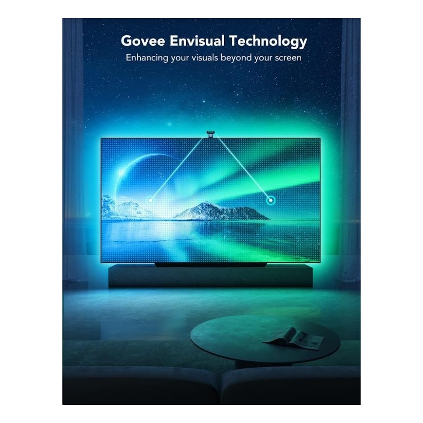 Govee - DreamView T2 DUAL TV 55-65" SMART LED taustavalo RGBIC Wi-Fi + kauko-ohjaus