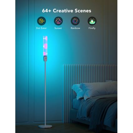 Govee - Himmennettävä LED-lattiavalaisin CYLINDER SMART RGBICWW 2200-6500K