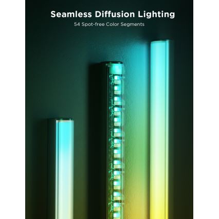Govee - Himmennettävä LED-lattiavalaisin kaiuttimella Pro RGBICWW 2200-6500K Wi-Fi + kauko-ohjaus
