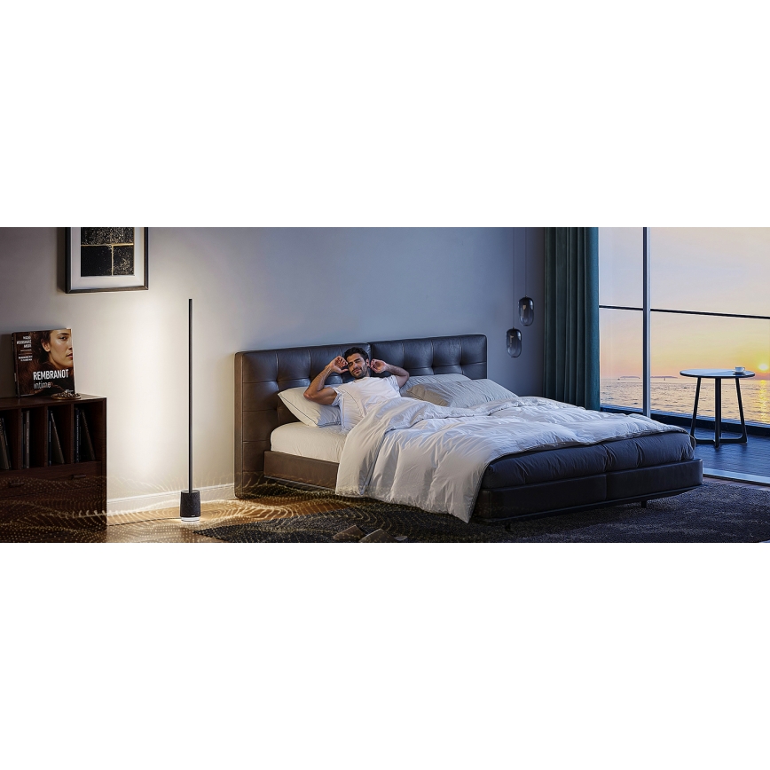 Govee - Himmennettävä LED-lattiavalaisin kaiuttimella Pro RGBICWW 2200-6500K Wi-Fi + kauko-ohjaus