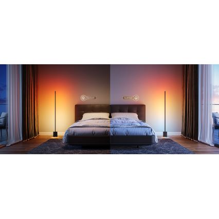 Govee - Himmennettävä LED-lattiavalaisin kaiuttimella Pro RGBICWW 2200-6500K Wi-Fi + kauko-ohjaus
