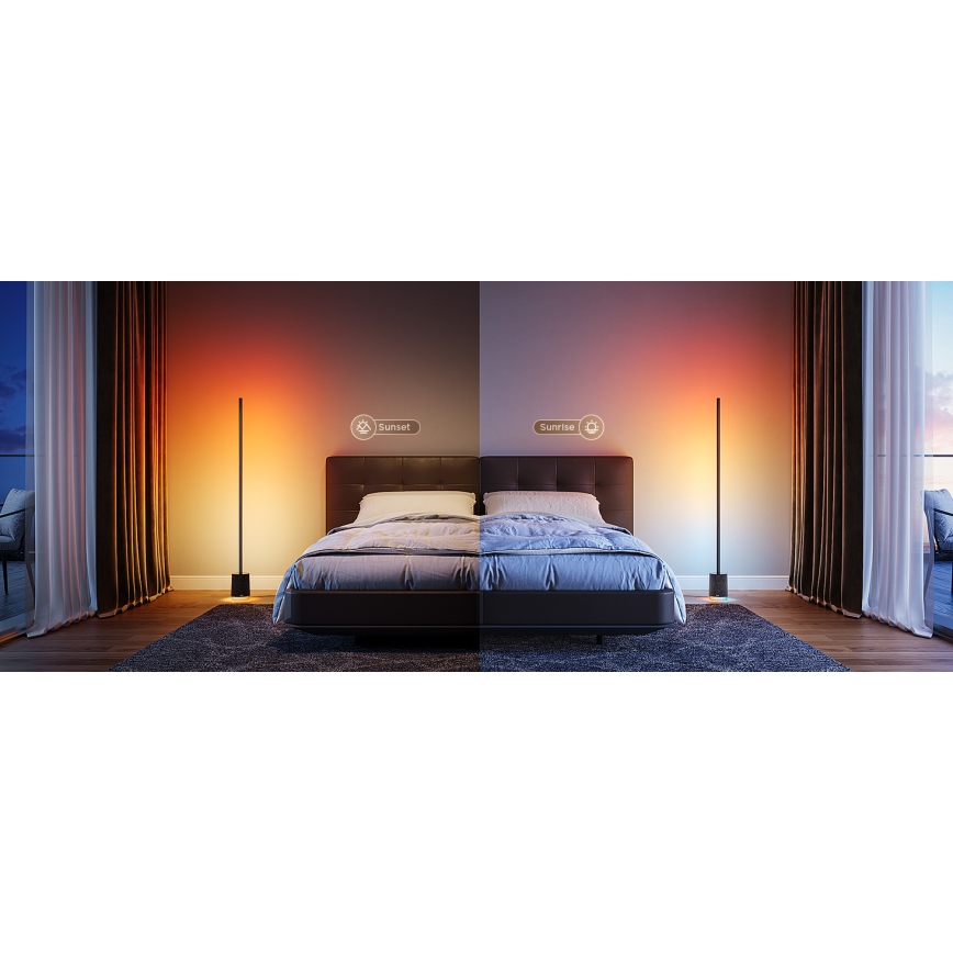 Govee - Himmennettävä LED-lattiavalaisin kaiuttimella Pro RGBICWW 2200-6500K Wi-Fi + kauko-ohjaus