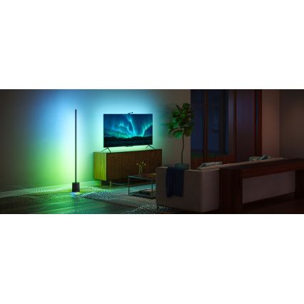 Govee - Himmennettävä LED-lattiavalaisin kaiuttimella Pro RGBICWW 2200-6500K Wi-Fi + kauko-ohjaus