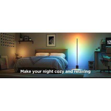 Govee - Himmennettävä LED-lattiavalaisin Smart MATTER LED RGBICWW 2200-6500K Wi-Fi + kauko-ohjaus