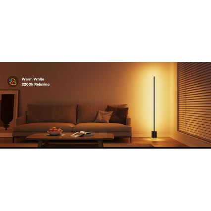 Govee - Himmennettävä LED-lattiavalaisin Smart MATTER LED RGBICWW 2200-6500K Wi-Fi + kauko-ohjaus