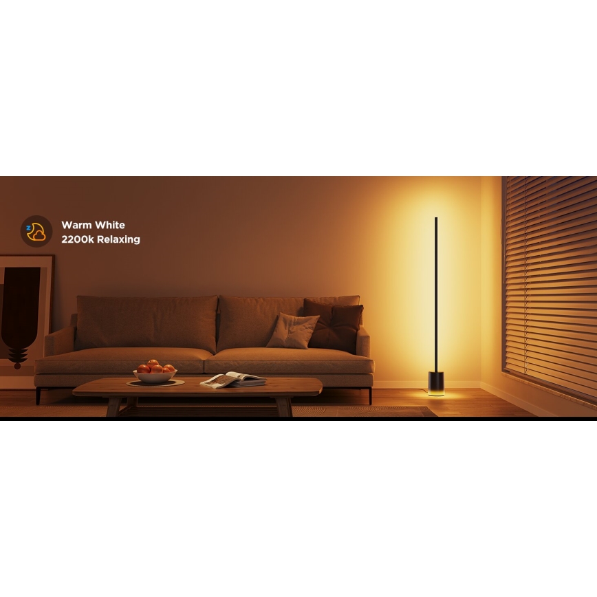 Govee - Himmennettävä LED-lattiavalaisin Smart MATTER LED RGBICWW 2200-6500K Wi-Fi + kauko-ohjaus