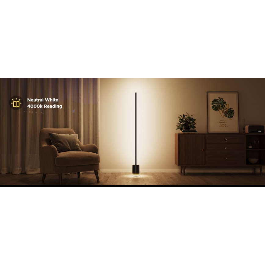 Govee - Himmennettävä LED-lattiavalaisin Smart MATTER LED RGBICWW 2200-6500K Wi-Fi + kauko-ohjaus