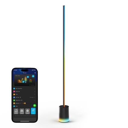 Govee - Himmennettävä LED-lattiavalaisin Smart MATTER LED RGBICWW 2200-6500K Wi-Fi + kauko-ohjaus