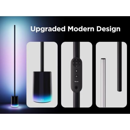 Govee - Himmennettävä LED-lattiavalaisin Smart MATTER LED RGBICWW 2200-6500K Wi-Fi + kauko-ohjaus