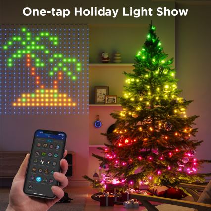 Govee - LED RGB Himmennettävä ulko koristeellinen ketju LED/15W/230V IP65 Wi-Fi