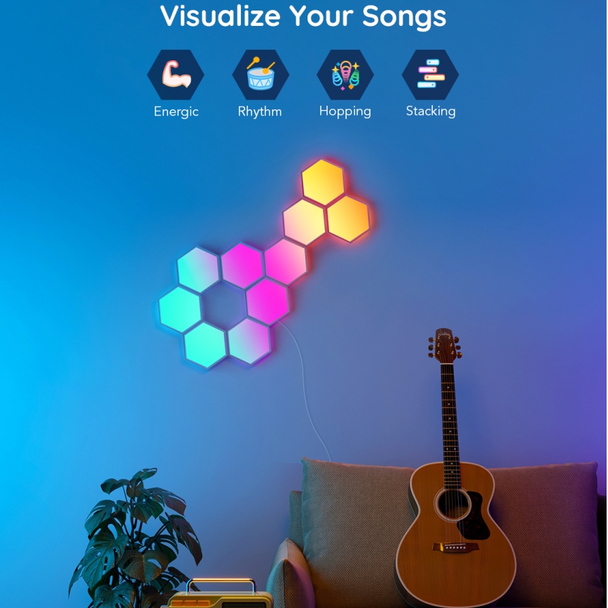 Govee - Laajennussarja 2x LED RGB Himmennyspaneeli LED/7,2W/230V Wi-Fi