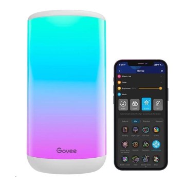 Govee - LED RGBIC Himmennettävä pöytävalaisin AURA 2 2200-6500K Wi-Fi Matter