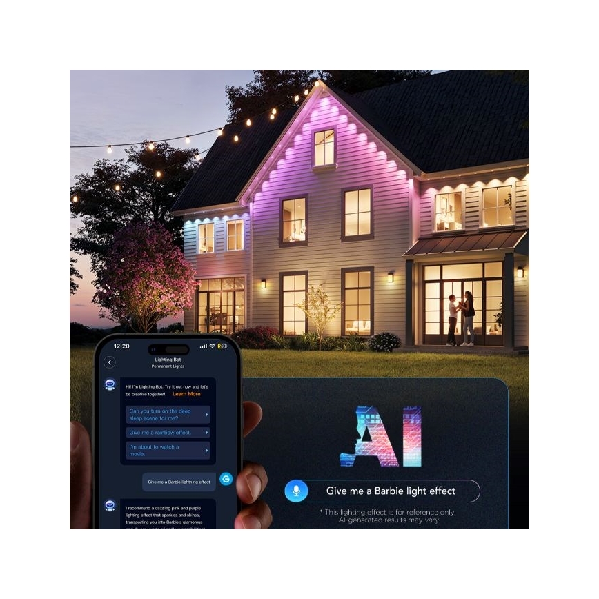 Govee - LED RGBIC Nauhavalot 30m Wi-Fi Matter IP67