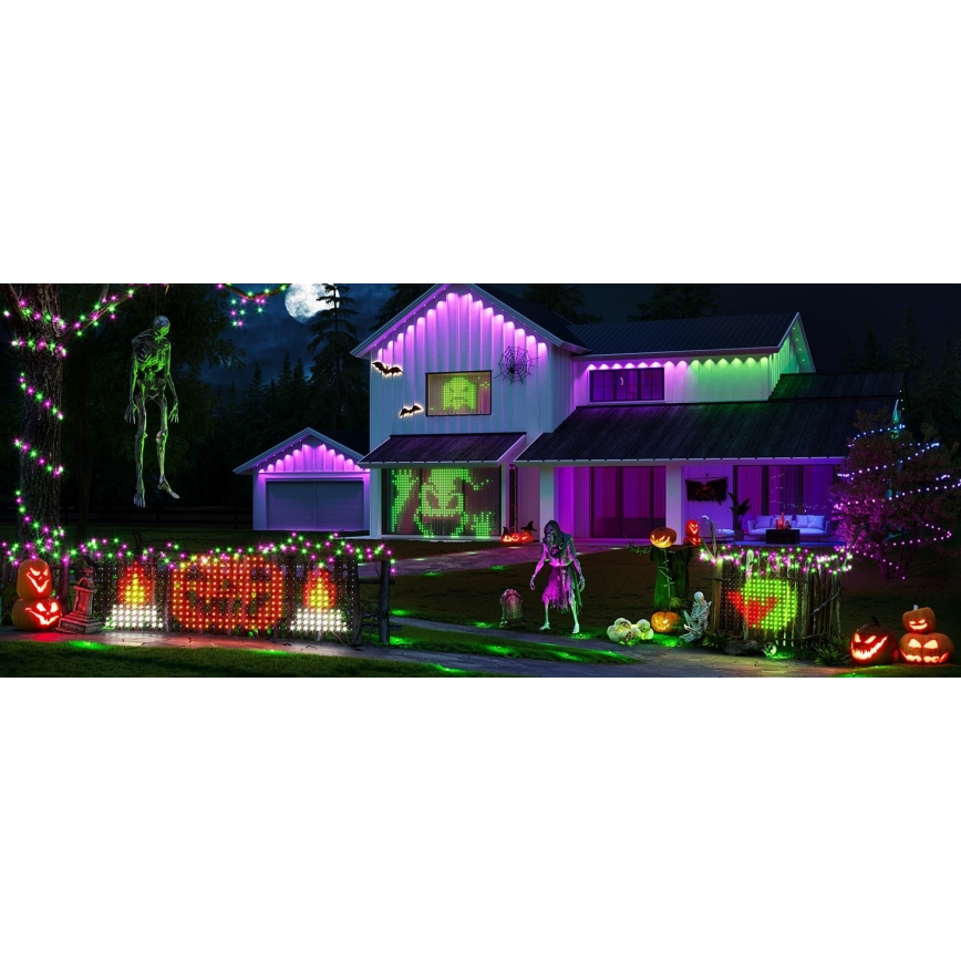 Govee - LED RGBIC Ulkovalaistusverkko 143x85cm Wi-Fi Matter IP65