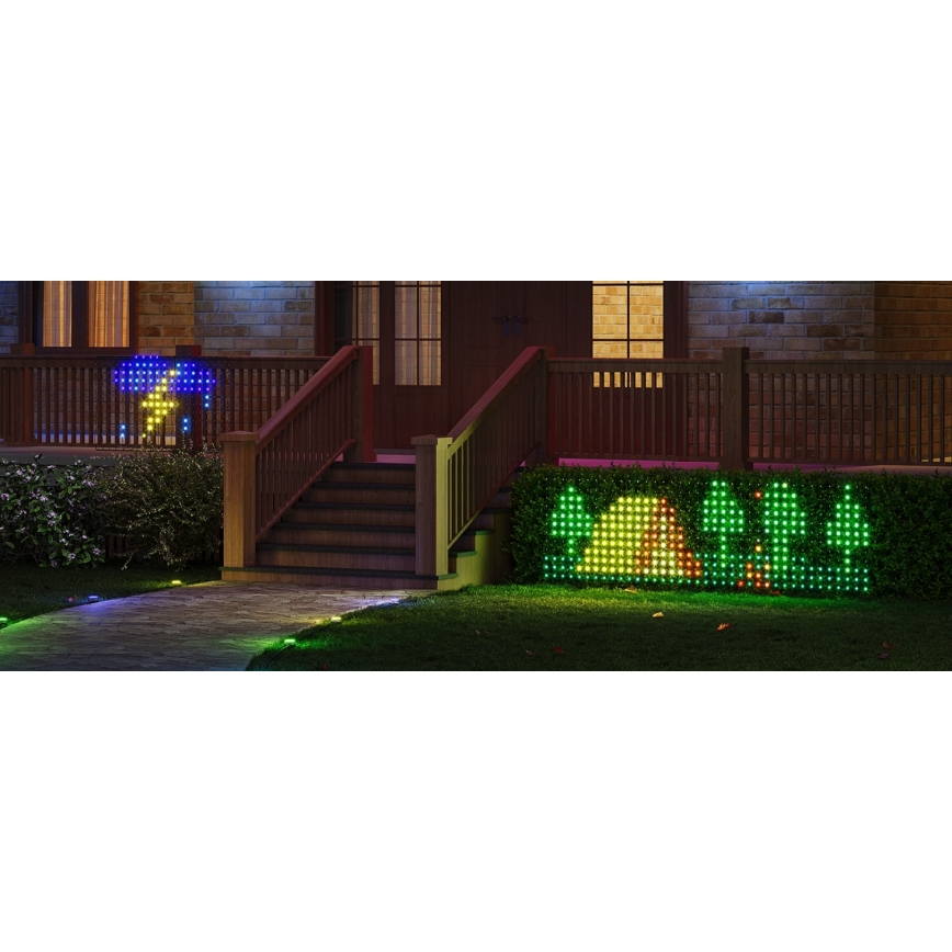 Govee - LED RGBIC Ulkovalaistusverkko 143x85cm Wi-Fi Matter IP65